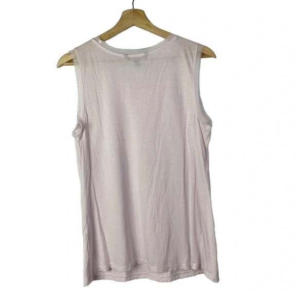 Banana Republic Pale Pink Pleated Front Sleeveless Blouse S - Picture 2 of 3